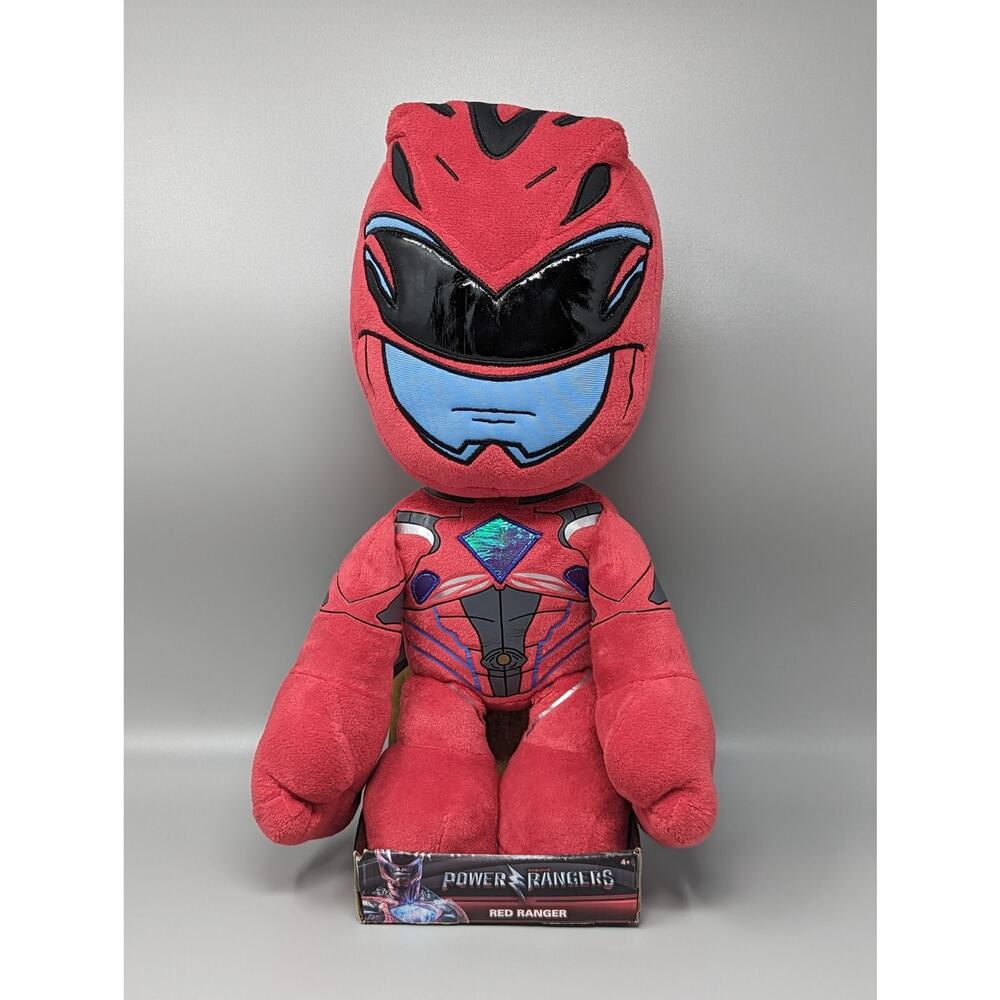 Saban's Power Rangers 2016 Movie Red Ranger Plush 18" Plush Stuffed Toy In Box